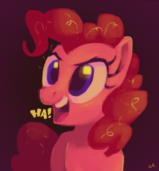 Size: 2141x2308 | Tagged: safe, artist:docwario, pinkie pie, earth pony, pony, bust, female, ha, mare, portrait, smiling, solo