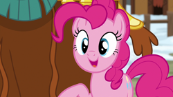 Size: 1280x720 | Tagged: safe, screencap, pinkie pie, prince rutherford, pony, yak, not asking for trouble