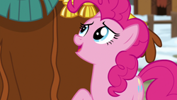 Size: 1280x720 | Tagged: safe, screencap, pinkie pie, prince rutherford, pony, yak, not asking for trouble