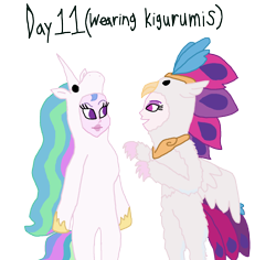 Size: 1600x1512 | Tagged: safe, artist:ktd1993, princess celestia, principal celestia, queen novo, equestria girls, clothes, costume, equestria girls-ified, female, kigurumi, lesbian, novolestia, shipping