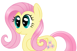 Size: 6506x4320 | Tagged: safe, artist:mfg637, fluttershy, pegasus, pony, absurd resolution, cute, simple background, smiling, solo, transparent background, vector