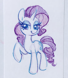 Size: 1200x1372 | Tagged: safe, artist:dawnfire, rarity, pony, unicorn, commission, cute, raribetes, solo, traditional art