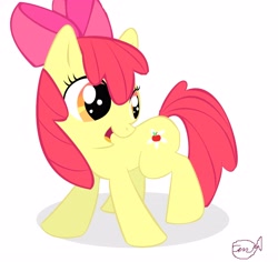 Size: 3700x3500 | Tagged: safe, artist:dertaii, apple bloom, alternate cutie mark, cutie mark, simple background, solo, vector, white background