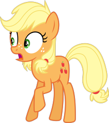 Size: 5433x6141 | Tagged: safe, artist:deyrasd, applejack, earth pony, pony, where the apple lies, absurd resolution, simple background, solo, teenage applejack, transparent background, vector