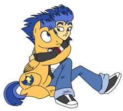 Size: 500x451 | Tagged: safe, artist:bs1512mlp, artist:scruffytoto, flash sentry, equestria girls, human ponidox, scared