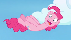 Size: 708x398 | Tagged: safe, screencap, pinkie pie, earth pony, pony, secrets and pies, female, mare, pink coat, pink mane, solo