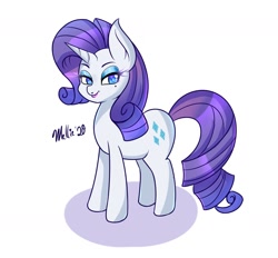 Size: 1400x1300 | Tagged: safe, artist:melliedraws, rarity, pony, unicorn, eyeshadow, female, lipstick, looking at you, makeup, mare, mole, newbie artist training grounds, simple background, solo, white background, wingding eyes