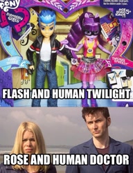 Size: 606x789 | Tagged: safe, screencap, flash sentry, sci-twi, twilight sparkle, equestria girls, doctor who, image macro, meme