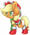 Size: 5248x6048 | Tagged: safe, artist:cutepencilcase, applejack, earth pony, pony, absurd resolution, boots, christmas, clothes, cowboy hat, cute, freckles, hat, jackabetes, saddle, scarf, smiling, solo, stetson, tack