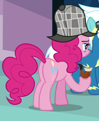 Size: 446x543 | Tagged: safe, screencap, fleetfoot, pinkie pie, earth pony, pony, secrets and pies, cropped, plot