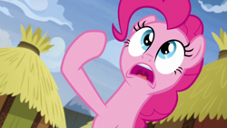 Size: 1280x720 | Tagged: safe, screencap, pinkie pie, pony, not asking for trouble, solo