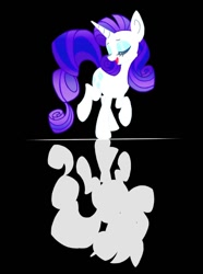 Size: 742x1000 | Tagged: safe, artist:stacy_165cut, rarity, pony, unicorn, reflection, silhouette, solo