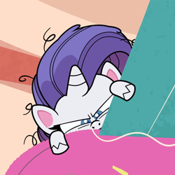 Size: 1080x1080 | Tagged: safe, screencap, rarity, pony, unicorn, bad thing no. 3, my little pony: pony life, spoiler:pony life s01e05, cropped, messy mane, solo, soon