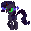 Size: 64x64 | Tagged: safe, artist:banditmax201, artist:tzolkine, rarity, pony, unicorn, colored horn, corrupted, curved horn, dark magic, horn, magic, pixel art, pixelated, pokémon, ponymon, possessed, simple background, slit eyes, solo, sombra eyes, sombra horn, transparent background, vector