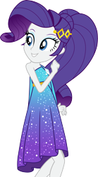 Size: 3339x6000 | Tagged: safe, artist:cloudyglow, rarity, better together, equestria girls, i'm on a yacht, .ai available, clothes, dress, eyeshadow, female, high res, makeup, simple background, solo, transparent background, vector