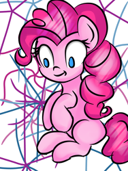 Size: 768x1024 | Tagged: safe, anonymous artist, pinkie pie, earth pony, pony, female, mare, simple background, solo, white background