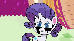 Size: 1920x1080 | Tagged: safe, screencap, rarity, pony, unicorn, bad thing no. 3, my little pony: pony life, spoiler:pony life s01e05, crying, makeup, running makeup