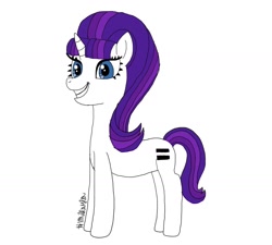 Size: 1280x1152 | Tagged: safe, artist:sinsationalstudios, rarity, pony, unicorn, the cutie map, alternate hairstyle, alternate reality, alternate timeline, alternate universe, diamond rarity, equal cutie mark, equal sign, equality, equalized, mayor, role reversal, simple background, solo, white background
