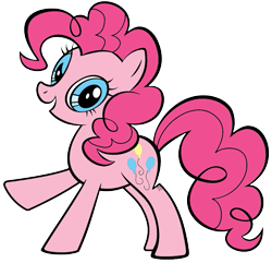 Size: 605x584 | Tagged: safe, artist:princesseninka, pinkie pie, pony, simple background, solo, stock vector, transparent background