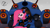 Size: 3000x1700 | Tagged: safe, artist:zalgojack, pinkie pie, earth pony, pony, :3, crossover, d.va, fanart, female, happy, heroes of the storm, korean, latin american, mecha, melissa gedeón, overwatch, p.nkie, pinkamena diane pie, solo, voice actor joke