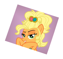 Size: 11498x10807 | Tagged: safe, artist:cyanlightning, applejack, earth pony, pony, simple ways, .svg available, absurd resolution, applejewel, face, looking at you, photo, simple background, solo, transparent background, vector