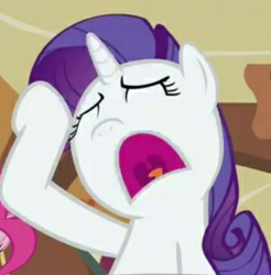 Size: 309x314 | Tagged: safe, screencap, rarity, pony, unicorn, cropped, episode needed, marshmelodrama, rarity being rarity, solo