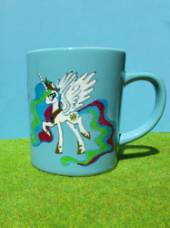 Size: 999x1333 | Tagged: safe, artist:malte279, princess celestia, alicorn, pony, craft, cup, porcelain painting