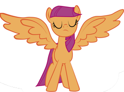 Size: 1208x900 | Tagged: safe, edit, scootaloo, recolor, simple background, solo, vector, white background