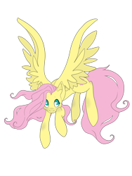 Size: 3024x4032 | Tagged: safe, artist:micropixels, fluttershy, pegasus, pony, flying, high res, looking up, simple background, solo, spread wings, transparent background, wings