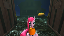 Size: 1280x720 | Tagged: safe, artist:jmyartist, pinkie pie, earth pony, pony, 3d, cute, cuteamena, halloween, holiday, nightmare night, pinkamena diane pie, source filmmaker, trick or treat