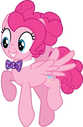 Size: 6016x9251 | Tagged: safe, artist:deyrasd, artist:flipwix, pinkie pie, oc, oc:pink taffy skies, pegasus, pony, absurd resolution, alternate cutie mark, alternate hairstyle, alternate universe, female, hilarious in hindsight, mare, pegasus pinkie pie, race swap, simple background, solo, the flutterby effect, transparent background