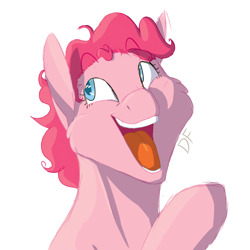 Size: 800x800 | Tagged: safe, artist:dinofur, pinkie pie, earth pony, pony, cute, diapinkes, faic, happy, smiling, solo