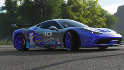 Size: 1920x1080 | Tagged: safe, rarity, equestria girls, ferrari, ferrari 458 speciale, forza horizon, forza horizon 4, game screencap, solo