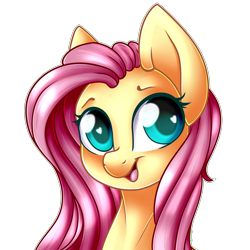 Size: 2000x2000 | Tagged: safe, artist:sodapopfairypony, fluttershy, pegasus, pony, bust, colored pupils, cute, female, heart eyes, looking at you, mare, open mouth, portrait, shyabetes, simple background, smiling, solo, transparent background, wingding eyes