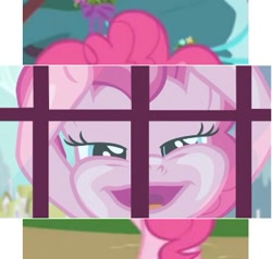 Size: 360x343 | Tagged: safe, edit, edited screencap, screencap, pinkie pie, earth pony, pony, daring done?, friendship is magic, faic, female, mare, ponk, wat