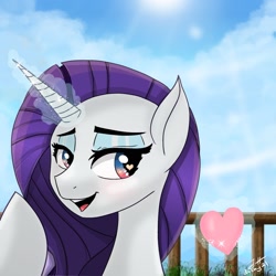 Size: 1920x1920 | Tagged: safe, artist:dashy21, rarity, pony, unicorn, female, heart, heart eyes, magic, mare, telekinesis, wingding eyes