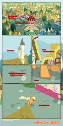 Size: 1919x3845 | Tagged: safe, artist:estories, applejack, earth pony, pony, comic:a(pple)ffection, comic, ponyville, running, solo