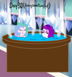 Size: 1600x1702 | Tagged: safe, artist:ktd1993, princess celestia, principal celestia, queen novo, equestria girls, equestria girls-ified, female, hot tub, lesbian, novolestia, shipping