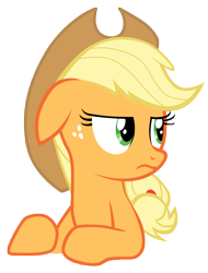 Size: 7000x9200 | Tagged: safe, artist:tardifice, applejack, earth pony, pony, the cutie map, absurd resolution, applejack is not amused, floppy ears, simple background, solo, transparent background, unamused, vector