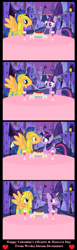 Size: 1208x3940 | Tagged: safe, artist:wesleyabram, flash sentry, twilight sparkle, twilight sparkle (alicorn), alicorn, pony, comic, female, flashlight, lady and the tramp, male, shipping, spaghetti scene, straight