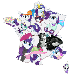 Size: 1024x1103 | Tagged: safe, artist:otaku-kun9, rarity, pony, unicorn, female, france, horn, mare, white coat