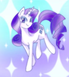 Size: 1075x1200 | Tagged: safe, artist:stacy_165cut, rarity, pony, unicorn, digital art, smiling, solo