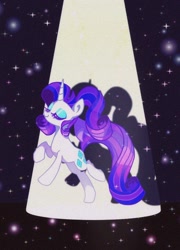 Size: 716x992 | Tagged: safe, artist:stacy_165cut, rarity, pony, unicorn, digital art, eyes closed, ponytail, solo