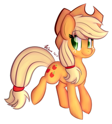 Size: 800x881 | Tagged: safe, artist:aniowo, applejack, earth pony, pony, simple background, solo, transparent background