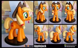 Size: 3986x2490 | Tagged: safe, artist:eljoeydesigns, applejack, pony, craft, eljoe, irl, photo, sculpture, solo, traditional art