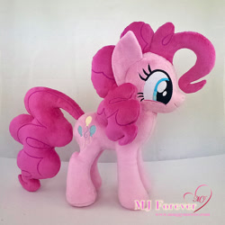 Size: 1134x1134 | Tagged: safe, artist:moggymawee, pinkie pie, irl, photo, plushie, solo