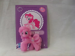 Size: 4608x3456 | Tagged: safe, artist:gryffindorhermione, pinkie pie, blind bag, card, irl, photo, solo, toy