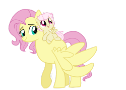 Size: 1024x731 | Tagged: safe, artist:zeereeno, fluttershy, oc, oc:dream chaser, pegasus, pony, colt, cute, female, fluttermom, male, mother and child, mother and son, ocbetes, offspring, parent and child, parent:bulk biceps, parent:fluttershy, parents:flutterbulk, shyabetes, simple background, transparent background