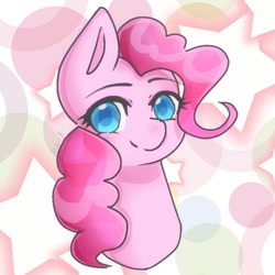 Size: 768x768 | Tagged: safe, artist:anikaspace9, pinkie pie, earth pony, pony, bust, portrait, solo