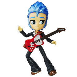 Size: 458x458 | Tagged: safe, flash sentry, equestria girls, brad, doll, equestria girls minis, guitar, simple background, solo, toy, transparent background, vector